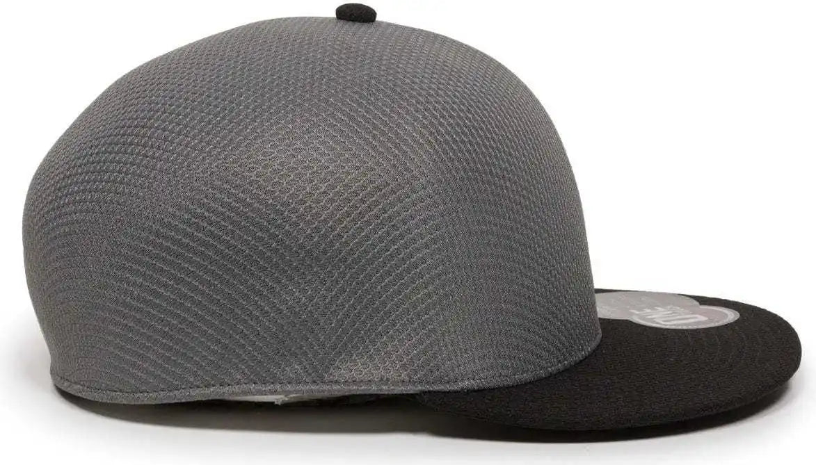 Oc Sports Edge Flexible Fitting Cap - Graphite Black