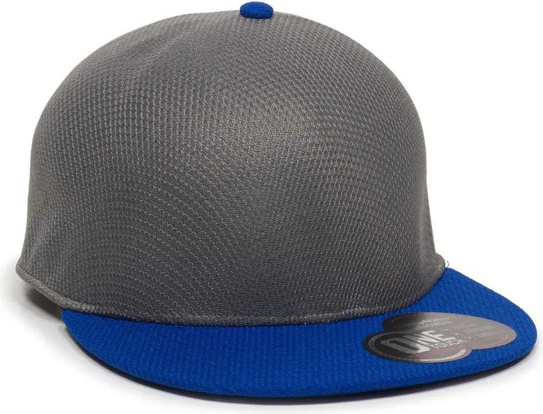 Oc Sports Edge Flexible Fitting Cap - Graphite Royal - Dark Gray / 7’’ - 7 3/8’’