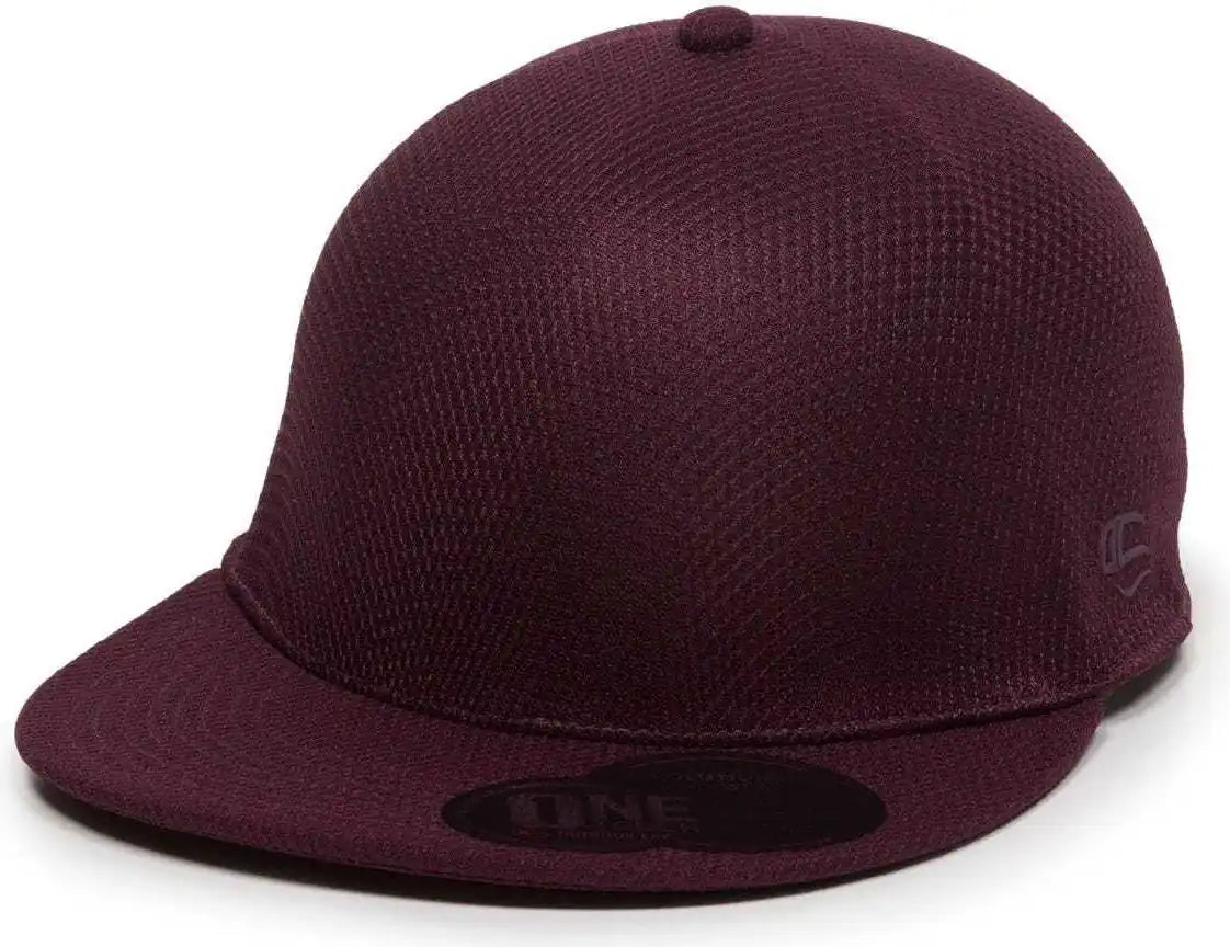 Oc Sports Edge Flexible Fitting Cap - Maroon