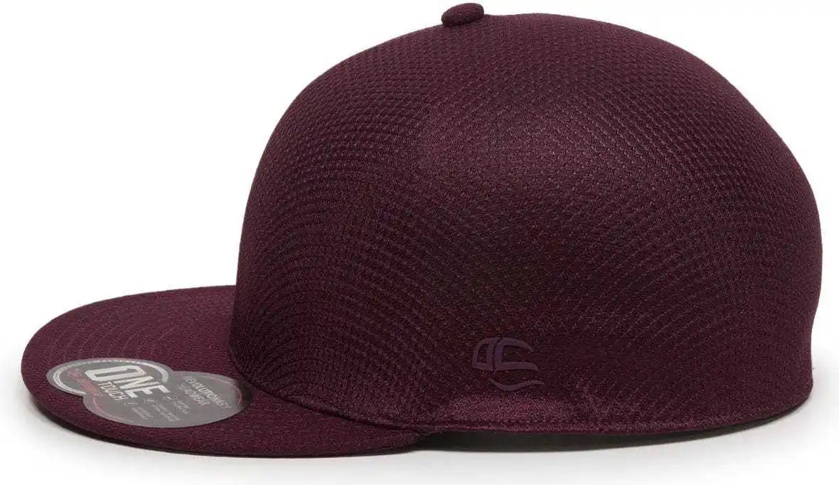 Oc Sports Edge Flexible Fitting Cap - Maroon