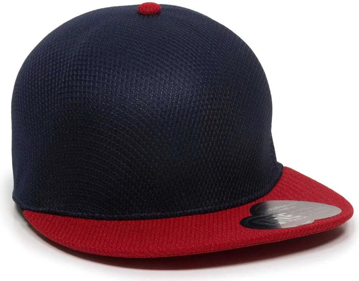 Oc Sports Edge Flexible Fitting Cap - Navy Red
