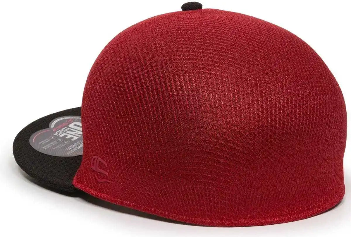 Oc Sports Edge Flexible Fitting Cap - Red Black