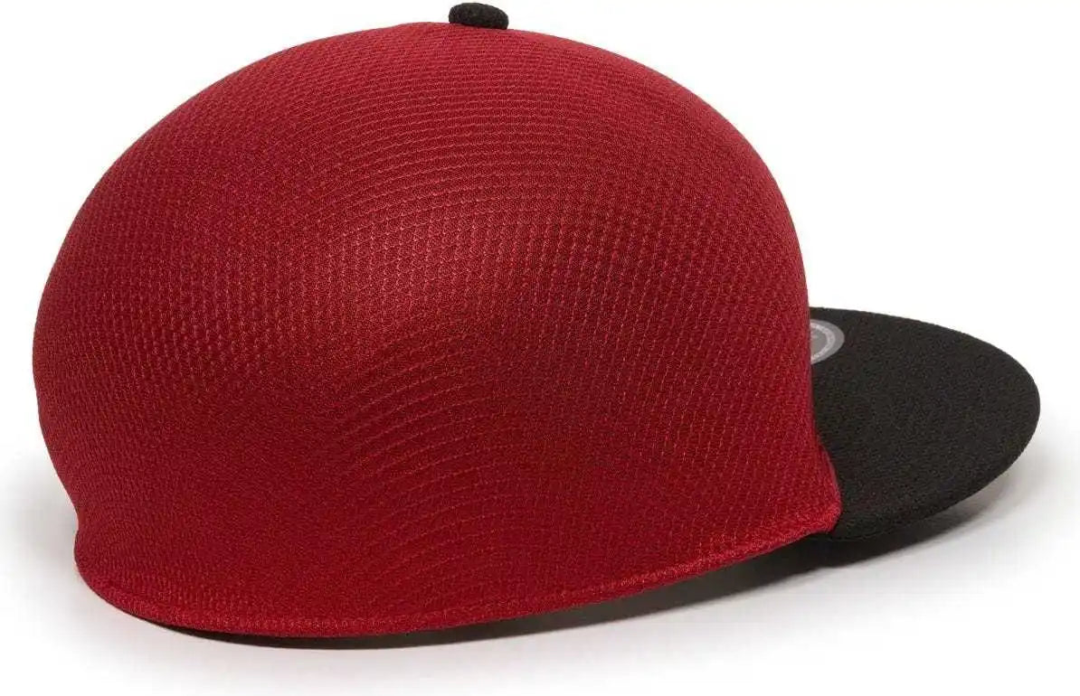 Oc Sports Edge Flexible Fitting Cap - Red Black