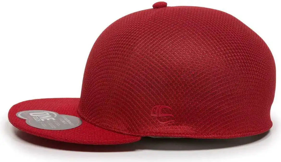Oc Sports Edge Flexible Fitting Cap - Red
