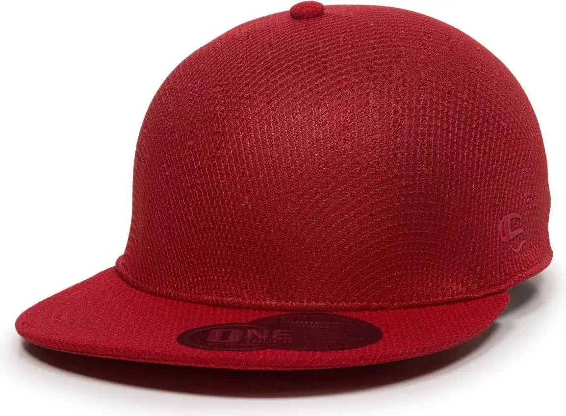 Oc Sports Edge Flexible Fitting Cap - Red