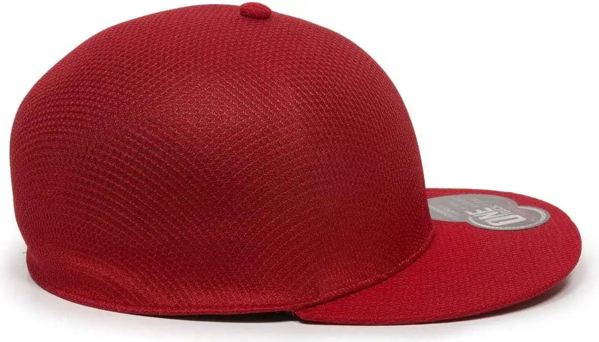 Oc Sports Edge Flexible Fitting Cap - Red