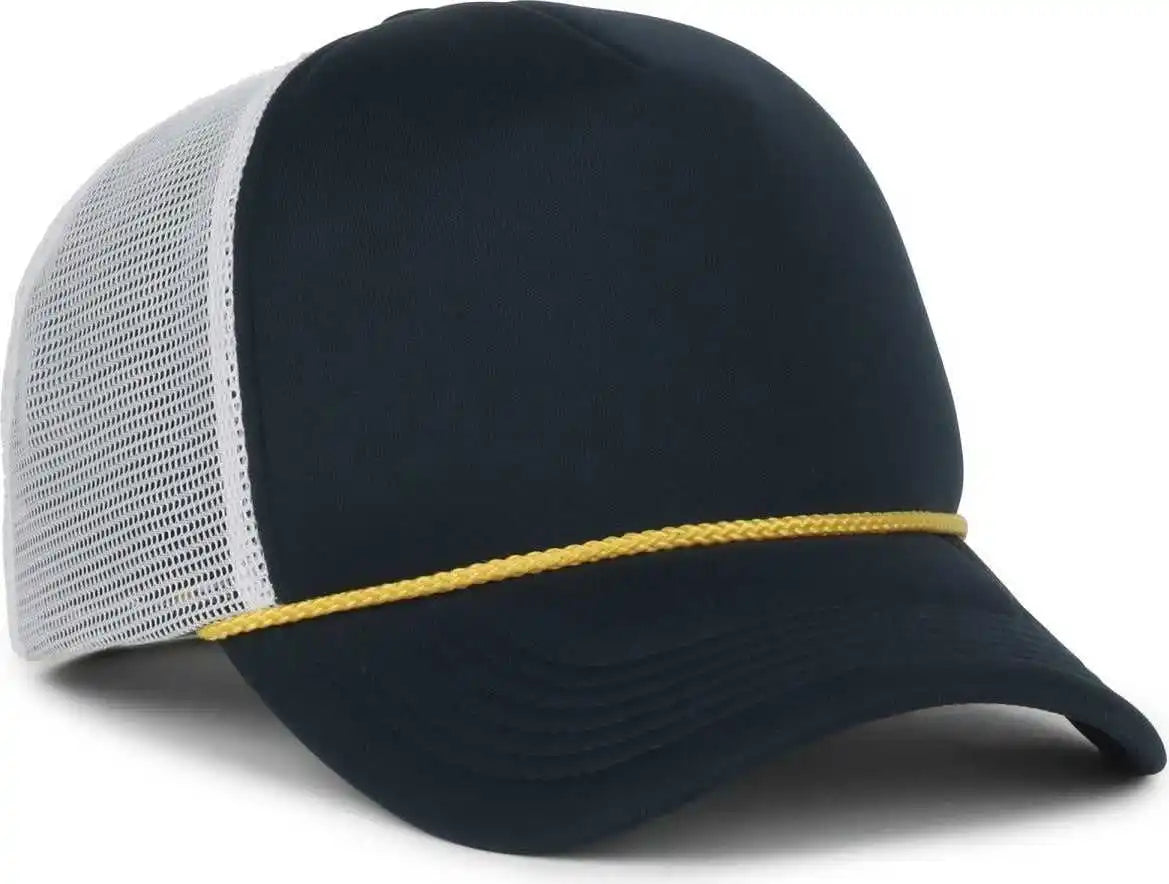 Oc Sports Ffa-foam Ffa Foam Mesh Back with Cord - Navy White - Osfm