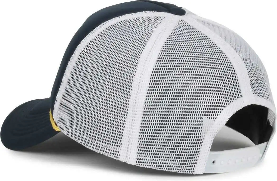 Oc Sports Ffa-foam Ffa Foam Mesh Back with Cord - Navy White - Osfm