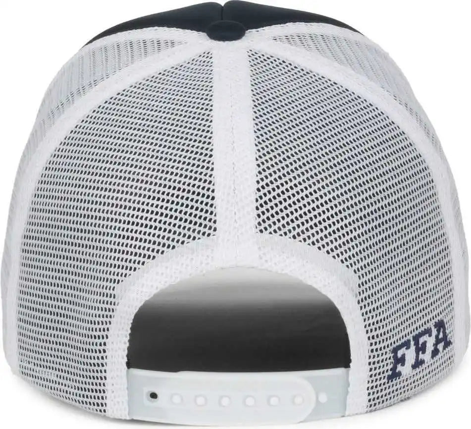 Oc Sports Ffa-foam Ffa Foam Mesh Back with Cord - Navy White - Osfm