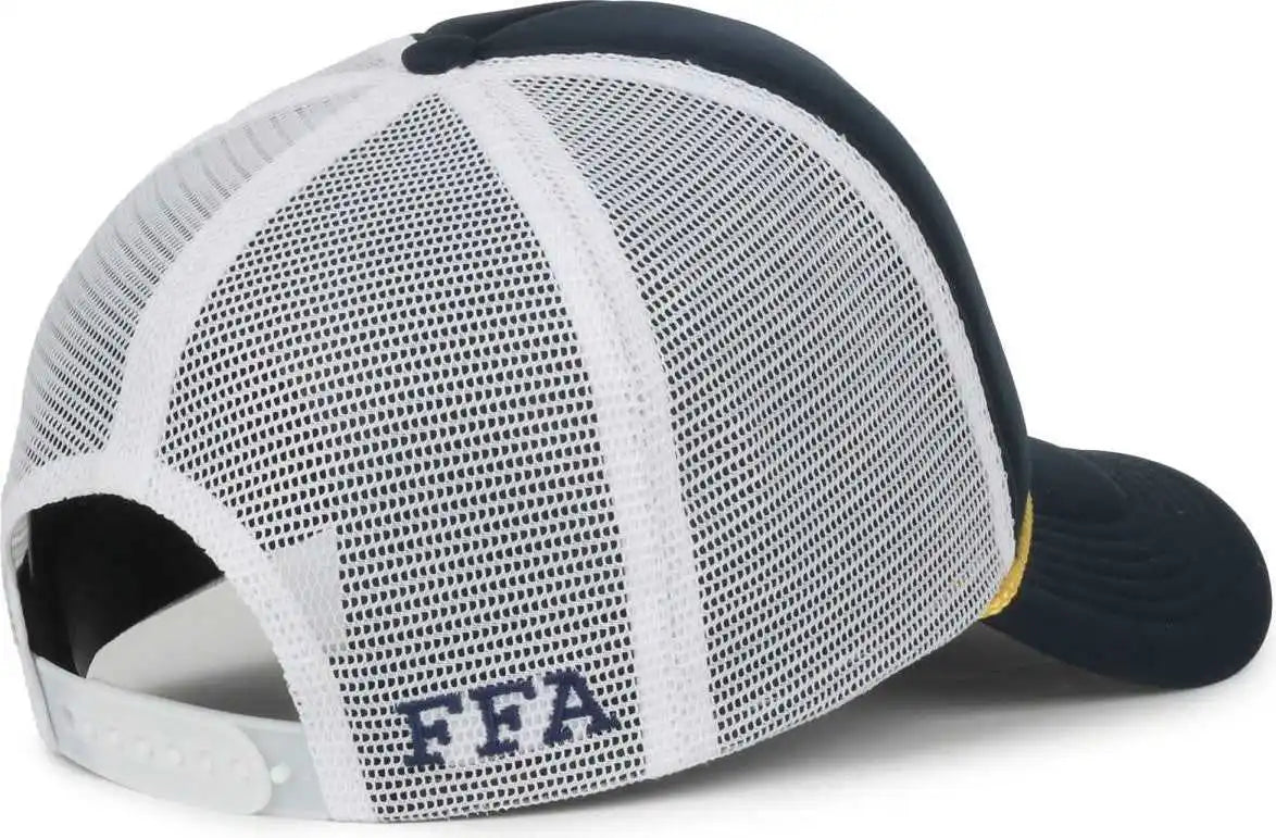 Oc Sports Ffa-foam Ffa Foam Mesh Back with Cord - Navy White - Osfm