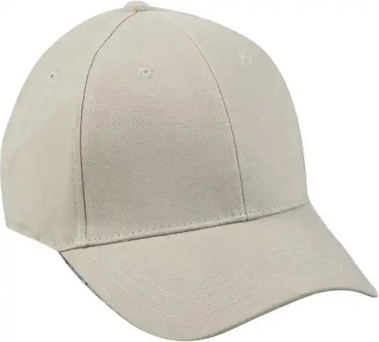 Oc Sports Flb-200 Brushed Cotton Spandex Blend Cap - Khaki - 7’’ - 7 3/8’’