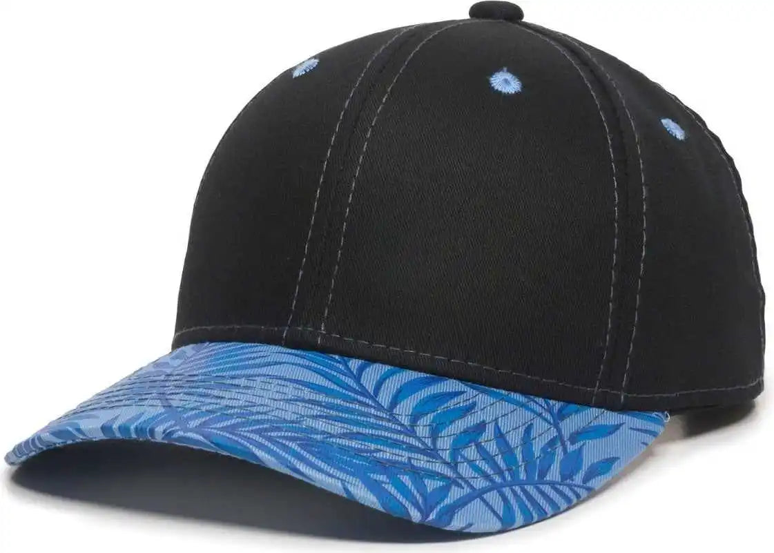 Oc Sports Flr-100 Adjustable Cap - Black Blue Tropical - Osfm