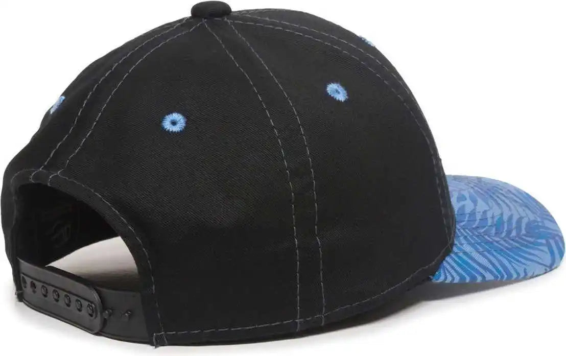 Oc Sports Flr-100 Adjustable Cap - Black Blue Tropical - Osfm