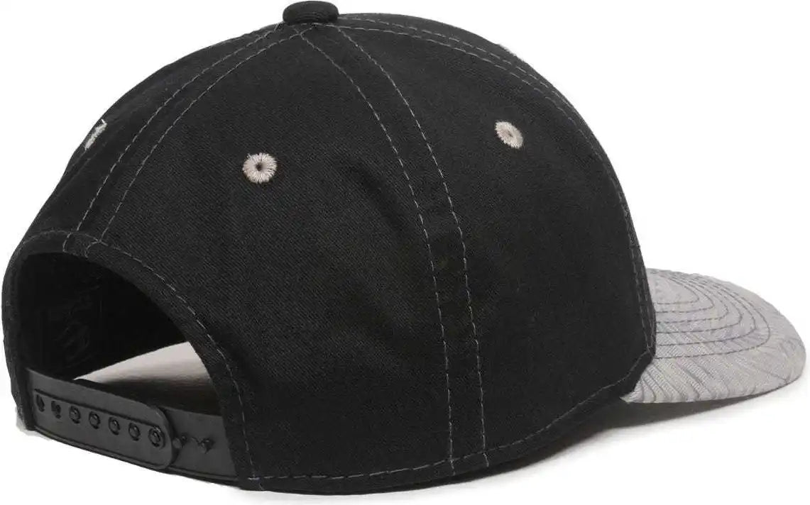 Oc Sports Flr-100 Adjustable Cap - Black Light Grey Tropical - Gray / 6 7/8’’ - 7 1/2’’