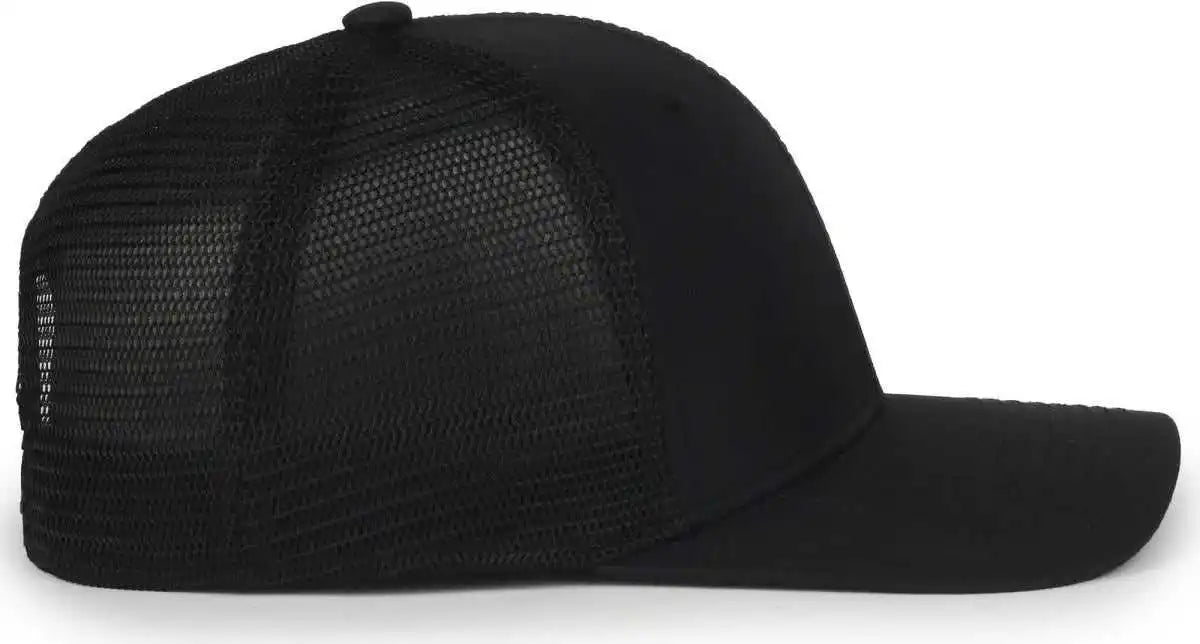 Oc Sports Flx672m-e Proflex Adjustable Sweatband Cap - e Black - Osfm