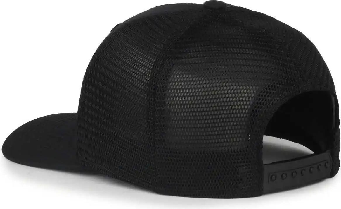 Oc Sports Flx672m-e Proflex Adjustable Sweatband Cap - e Black - Osfm