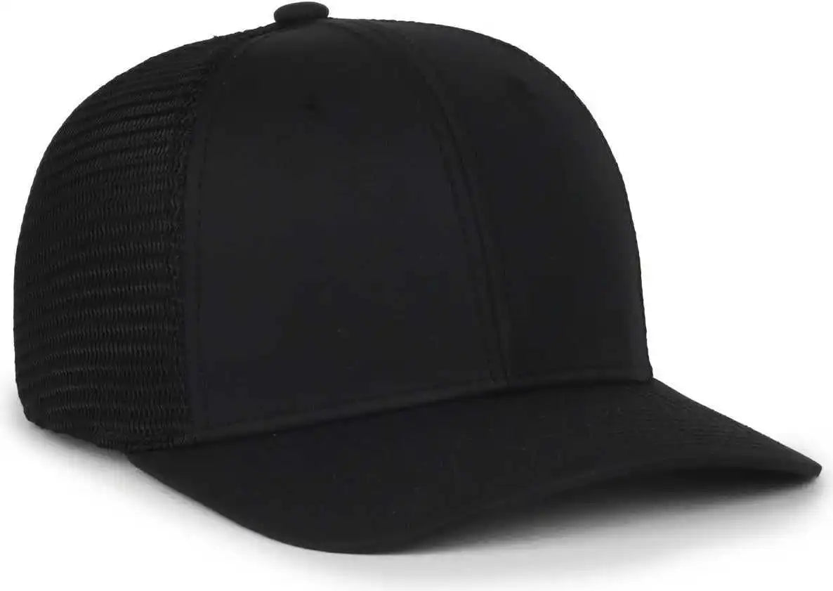 Oc Sports Flx672m-e Proflex Adjustable Sweatband Cap - e Black - Osfm