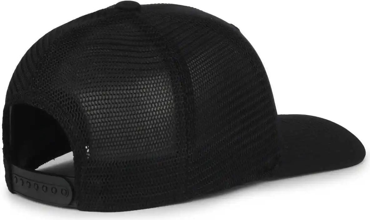 Oc Sports Flx672m-e Proflex Adjustable Sweatband Cap - e Black - Osfm