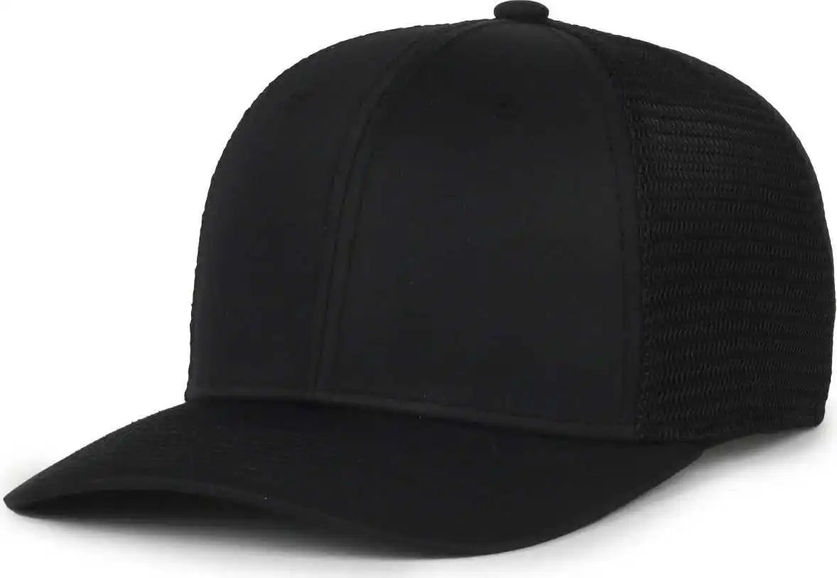 Oc Sports Flx672m-e Proflex Adjustable Sweatband Cap - e Black - Osfm
