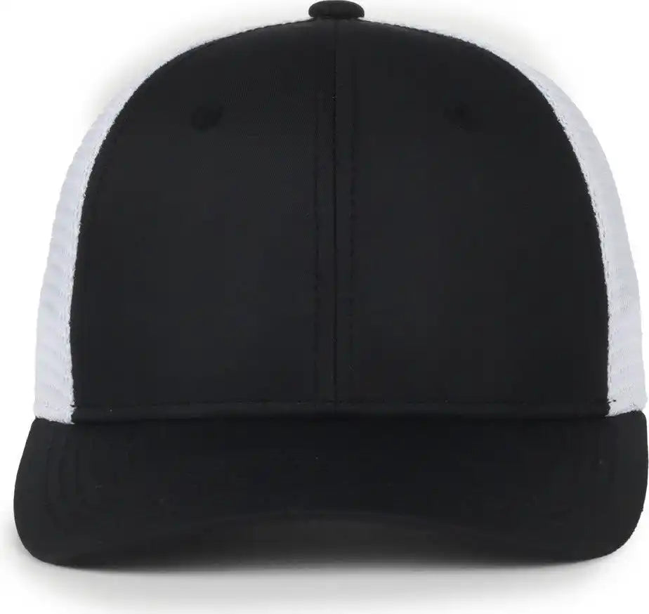 Oc Sports Flx672m-e Proflex Adjustable Sweatband Cap - e Black White - Osfm