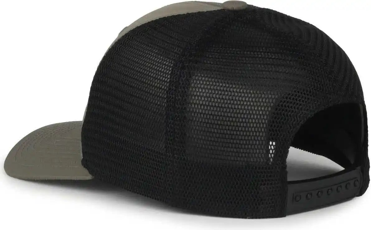 Oc Sports Flx672m-e Proflex Adjustable Sweatband Cap - e Olive Black - Osfm