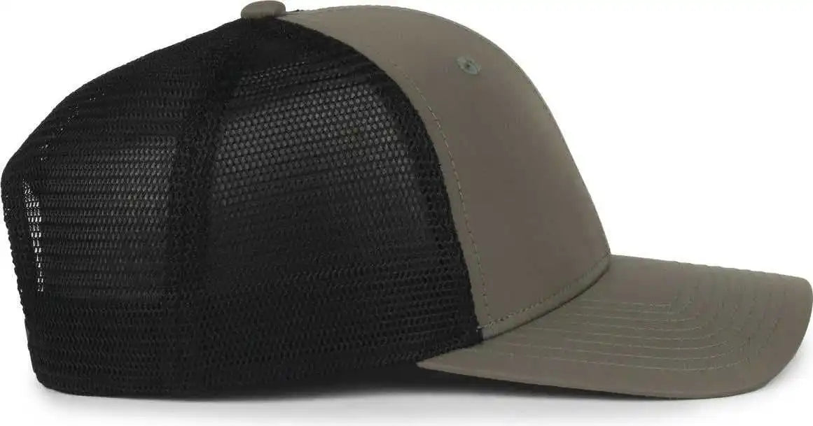 Oc Sports Flx672m-e Proflex Adjustable Sweatband Cap - e Olive Black - Osfm