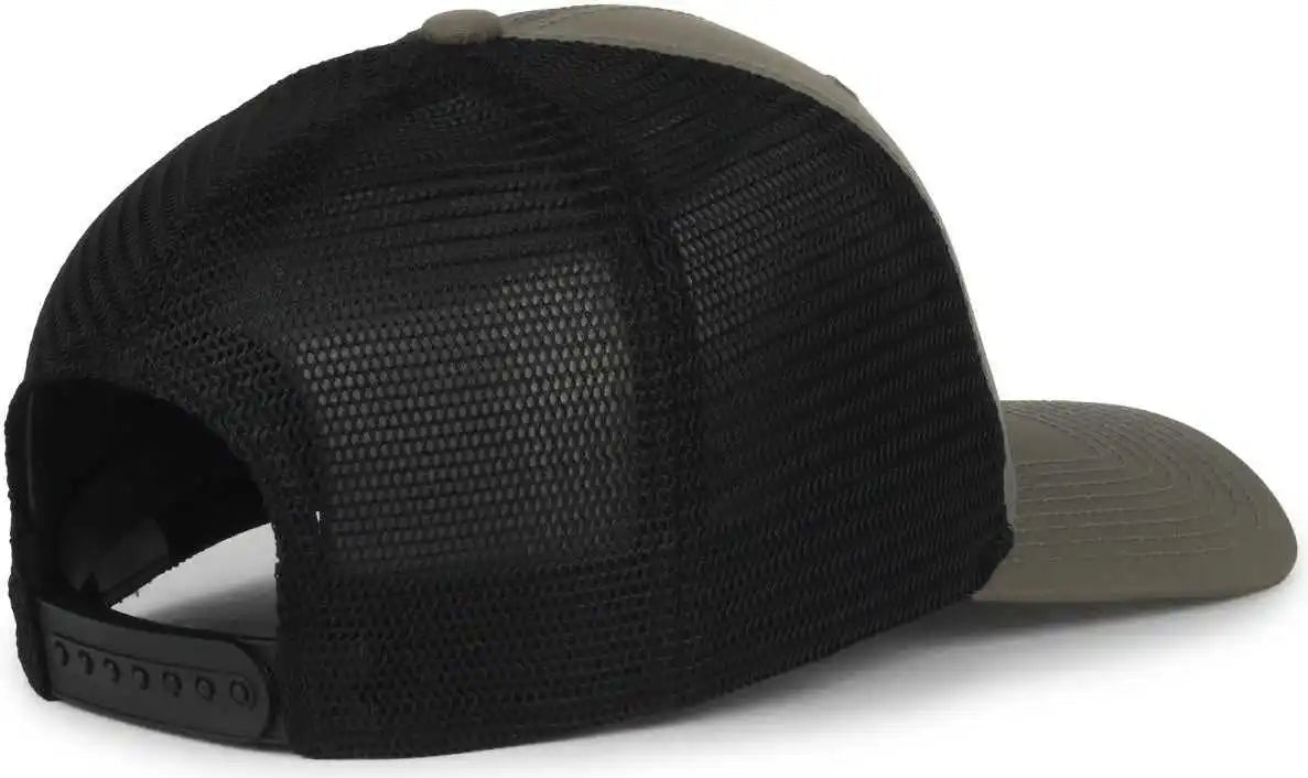 Oc Sports Flx672m-e Proflex Adjustable Sweatband Cap - e Olive Black - Osfm
