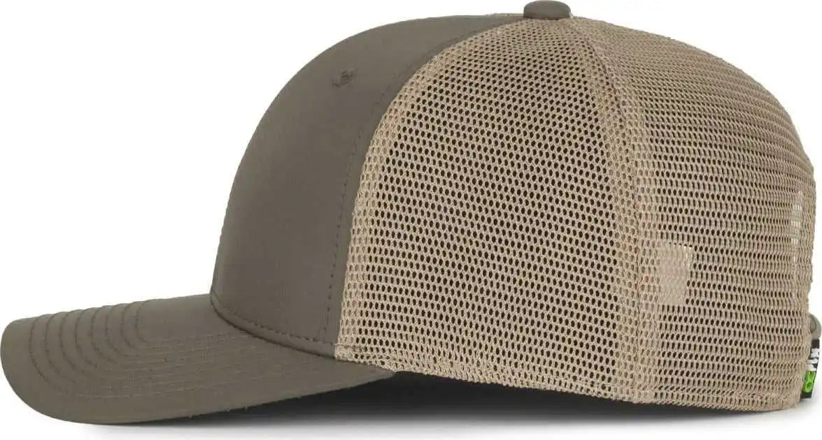 Oc Sports Flx672m-e Proflex Adjustable Sweatband Cap - e Olive Khaki - Osfm