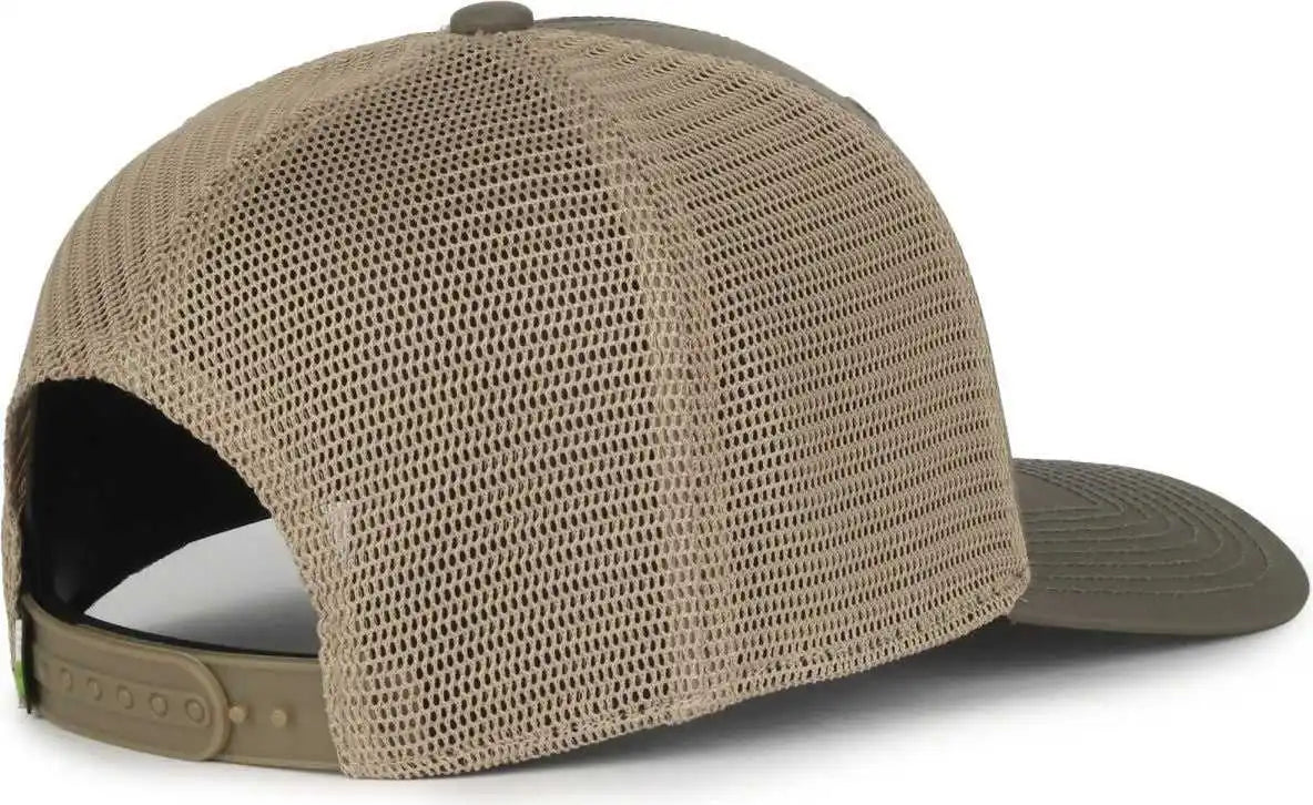 Oc Sports Flx672m-e Proflex Adjustable Sweatband Cap - e Olive Khaki - Osfm