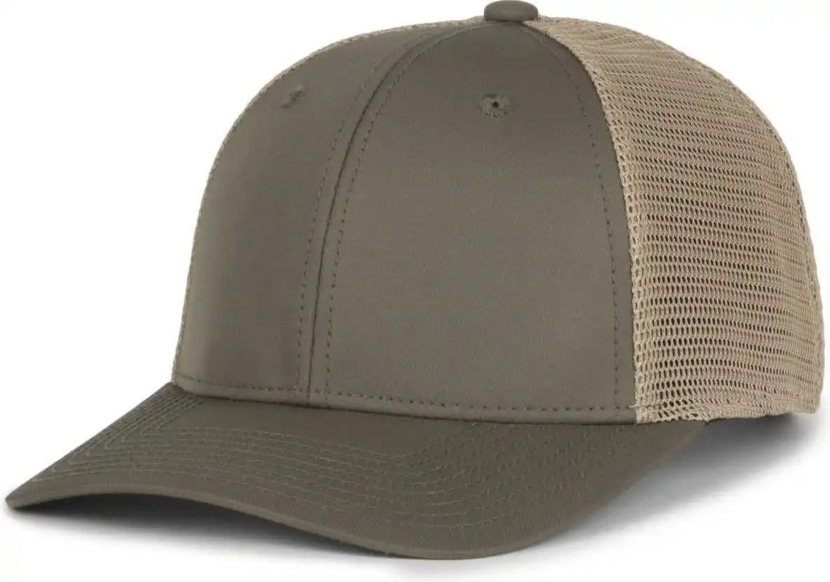 Oc Sports Flx672m-e Proflex Adjustable Sweatband Cap - e Olive Khaki - Osfm