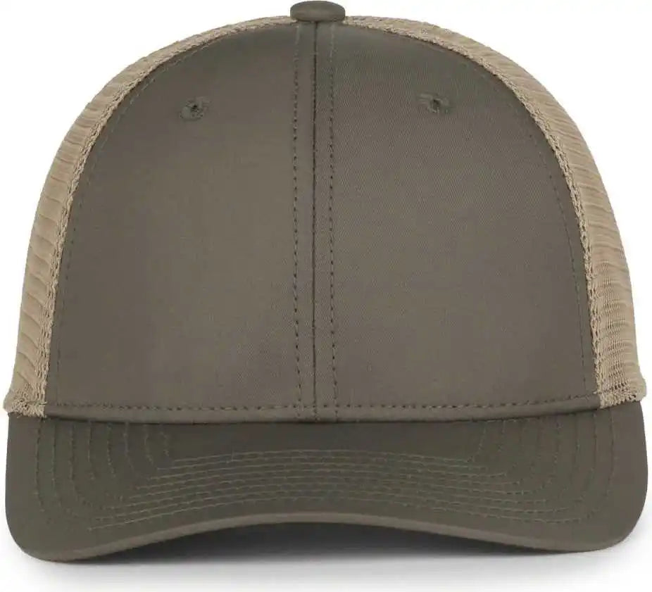Oc Sports Flx672m-e Proflex Adjustable Sweatband Cap - e Olive Khaki - Osfm