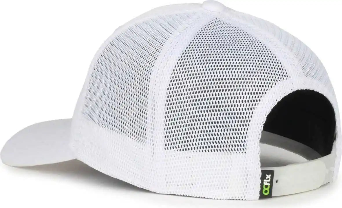 Oc Sports Flx672m-e Proflex Adjustable Sweatband Cap - e White - Osfm