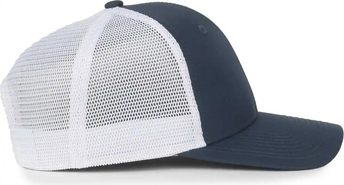 Oc Sports Flx672m-e Proflex Adjustable Sweatband Cap - e Navy White
