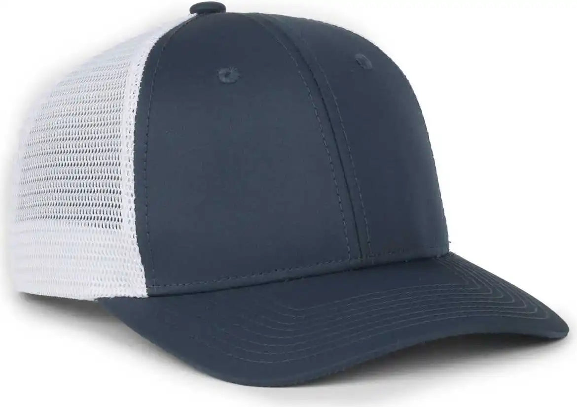 Oc Sports Flx672m-e Proflex Adjustable Sweatband Cap - e Navy White