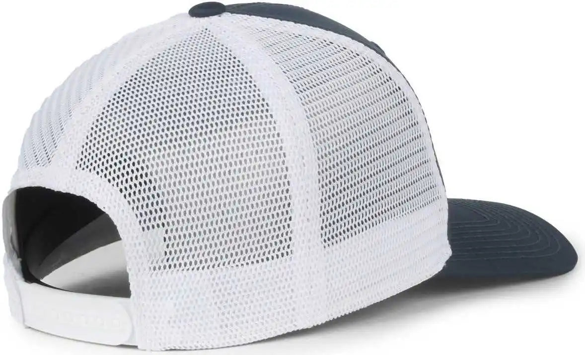 Oc Sports Flx672m-e Proflex Adjustable Sweatband Cap - e Navy White