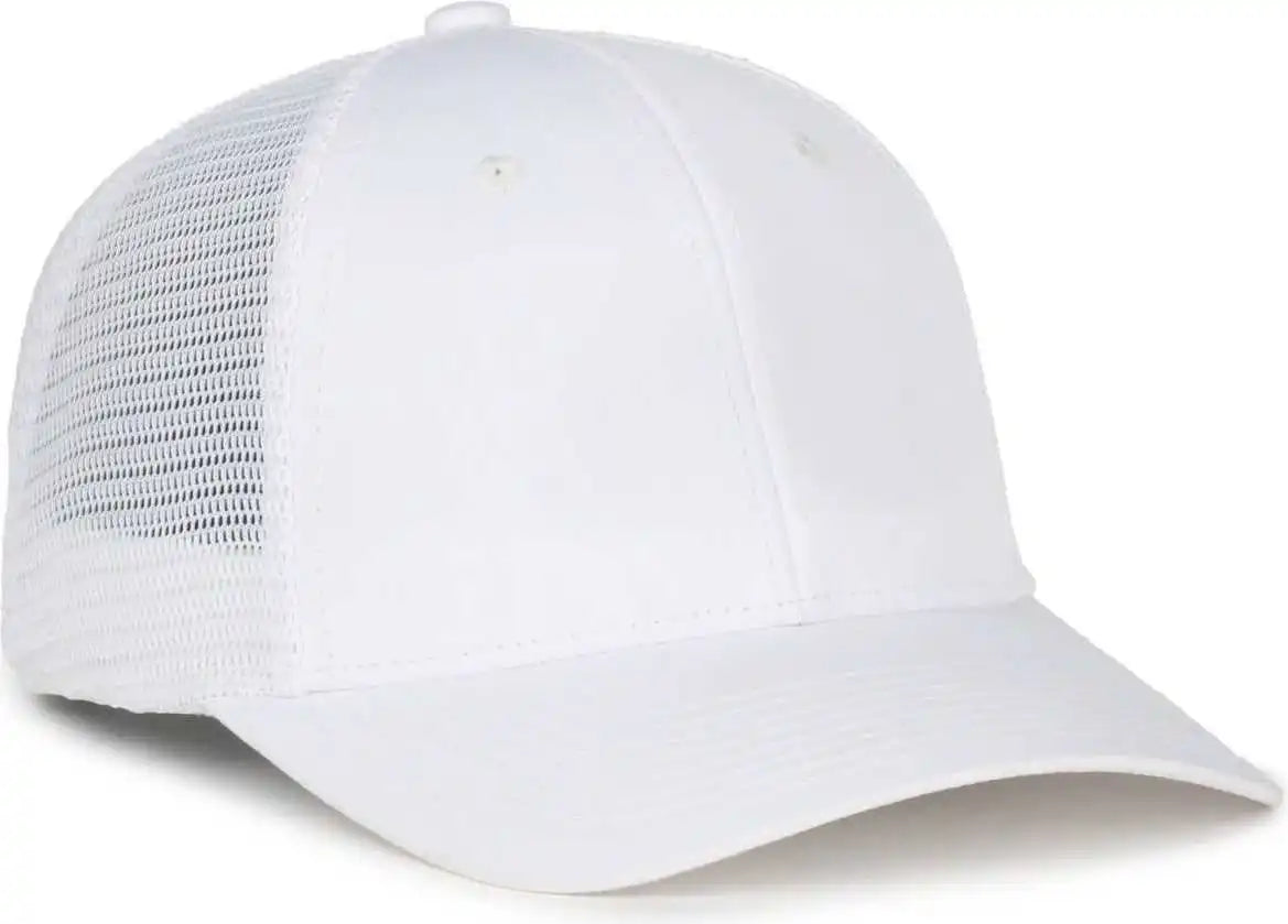 Oc Sports Flx672m-e Proflex Adjustable Sweatband Cap - e White