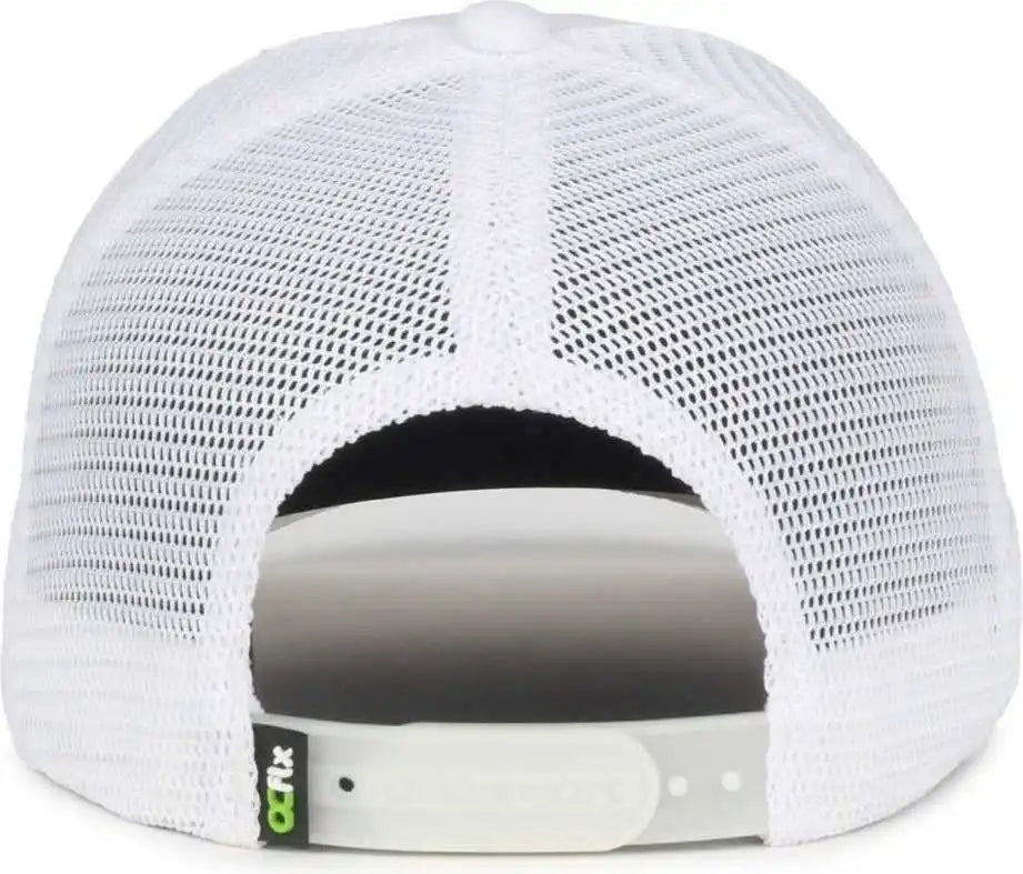 Oc Sports Flx672m-e Proflex Adjustable Sweatband Cap - e White - Osfm