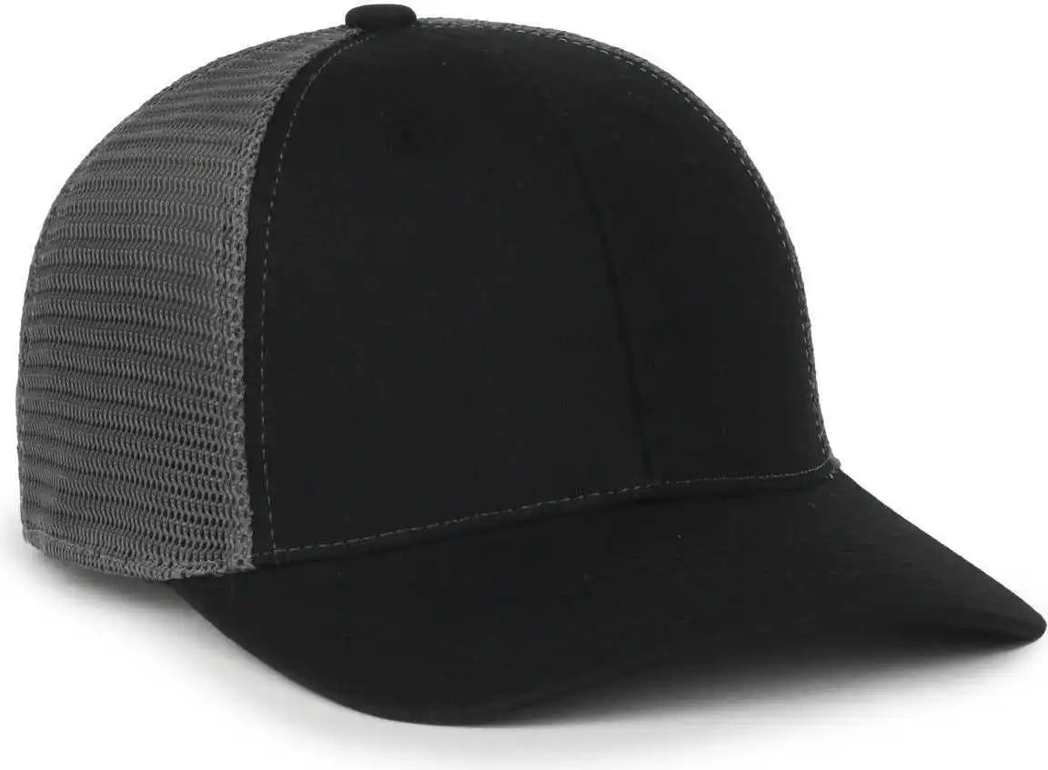 Oc Sports Flx672m Ocflx Adjustable Sweatband Cap - Black Charcoal