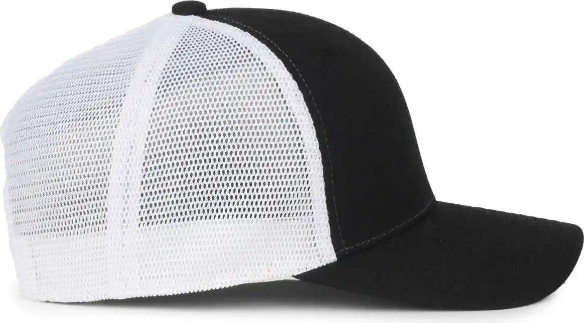 Oc Sports Flx672m Ocflx Adjustable Sweatband Cap - Black White - Osfm