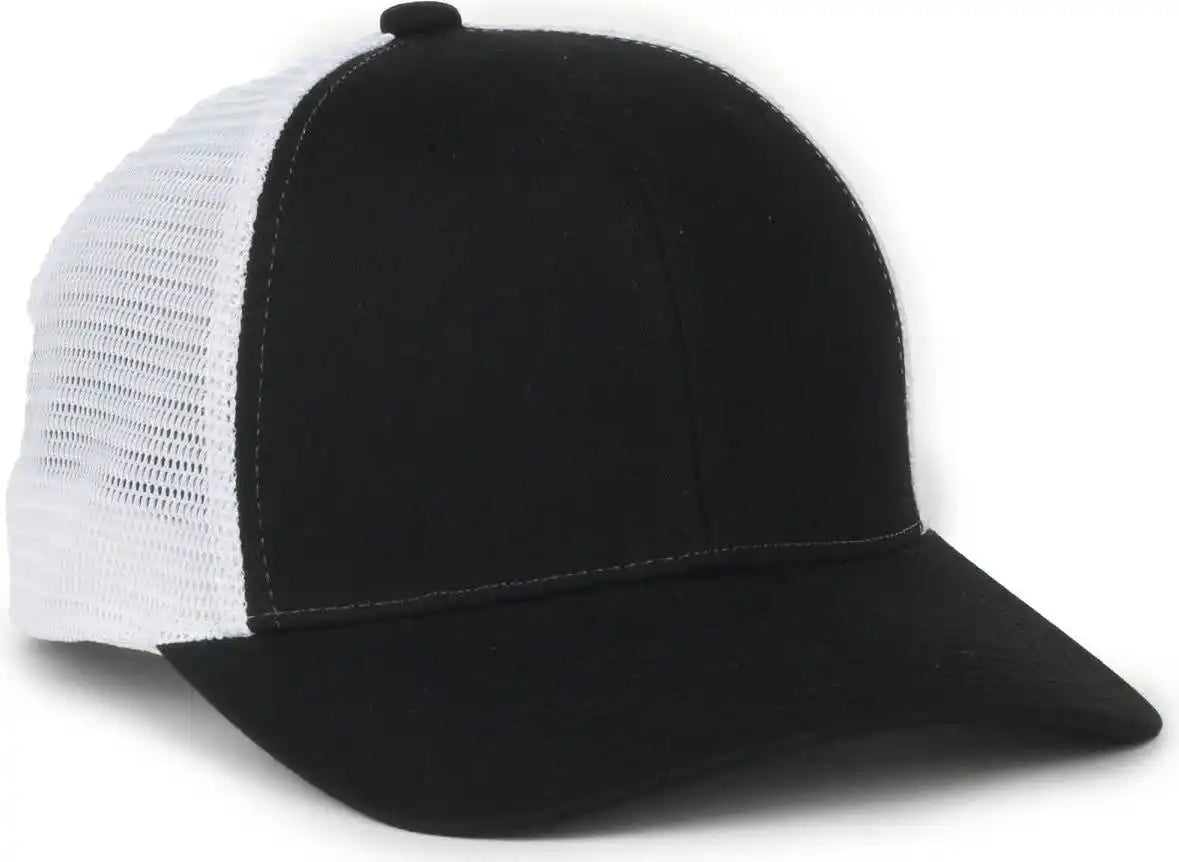 Oc Sports Flx672m Ocflx Adjustable Sweatband Cap - Black White - Osfm