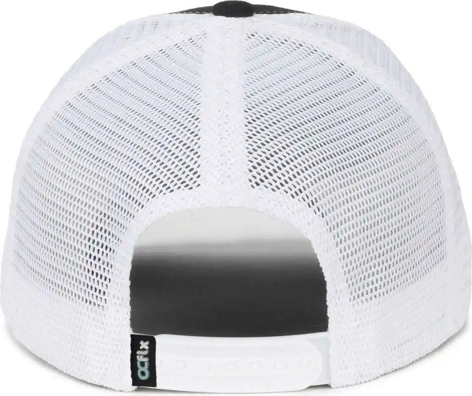 Oc Sports Flx672m Ocflx Adjustable Sweatband Cap - Black White - Osfm