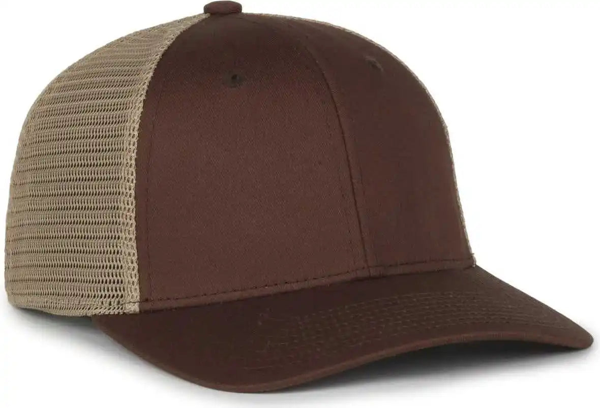 Oc Sports Flx672m Ocflx Adjustable Sweatband Cap - Brown Khaki