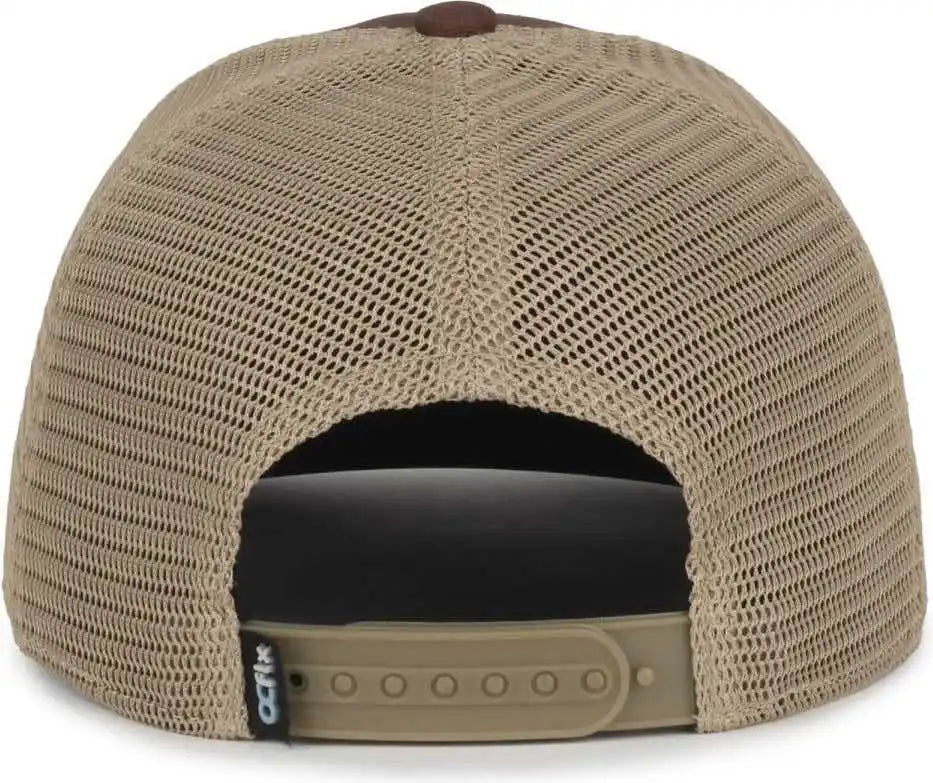 Oc Sports Flx672m Ocflx Adjustable Sweatband Cap - Brown Khaki - Osfm