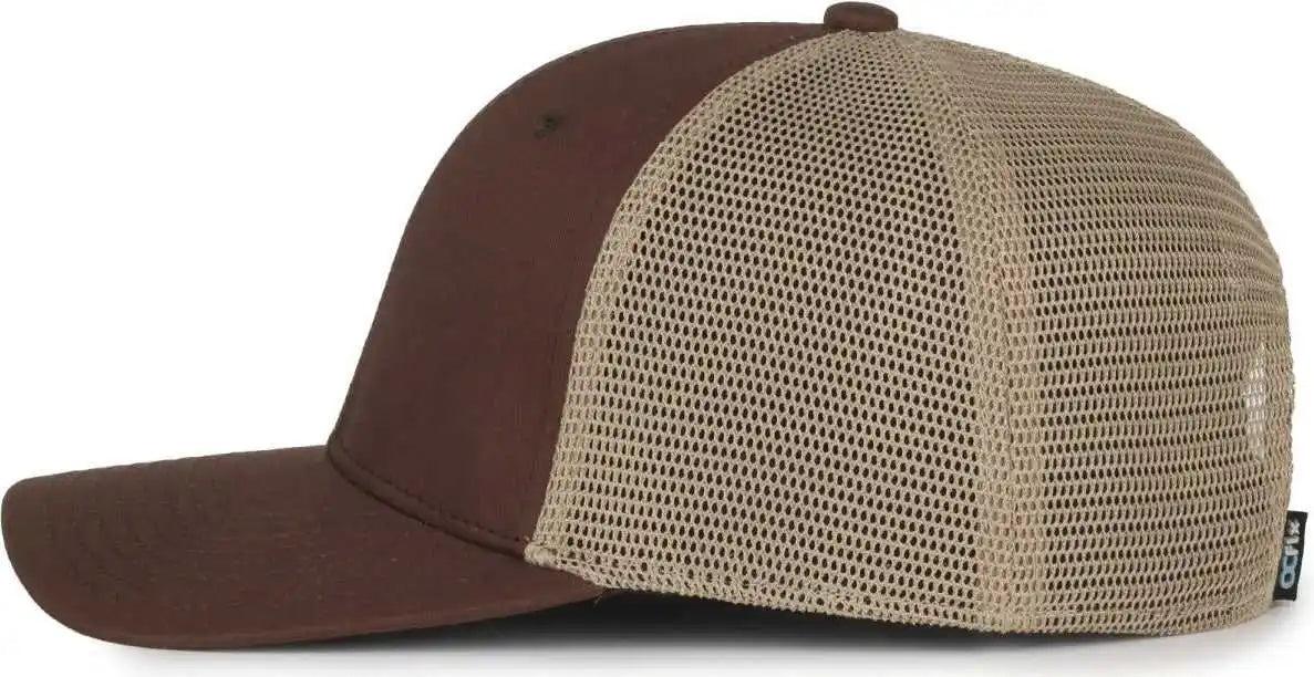 Oc Sports Flx672m Ocflx Adjustable Sweatband Cap - Brown Khaki - Osfm