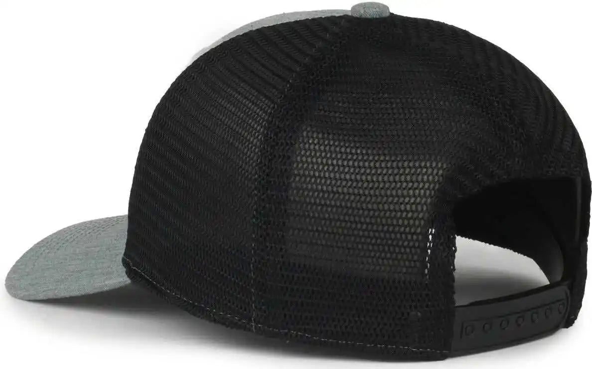 Oc Sports Flx672m Ocflx Adjustable Sweatband Cap - Heathered Gray Black - Osfm