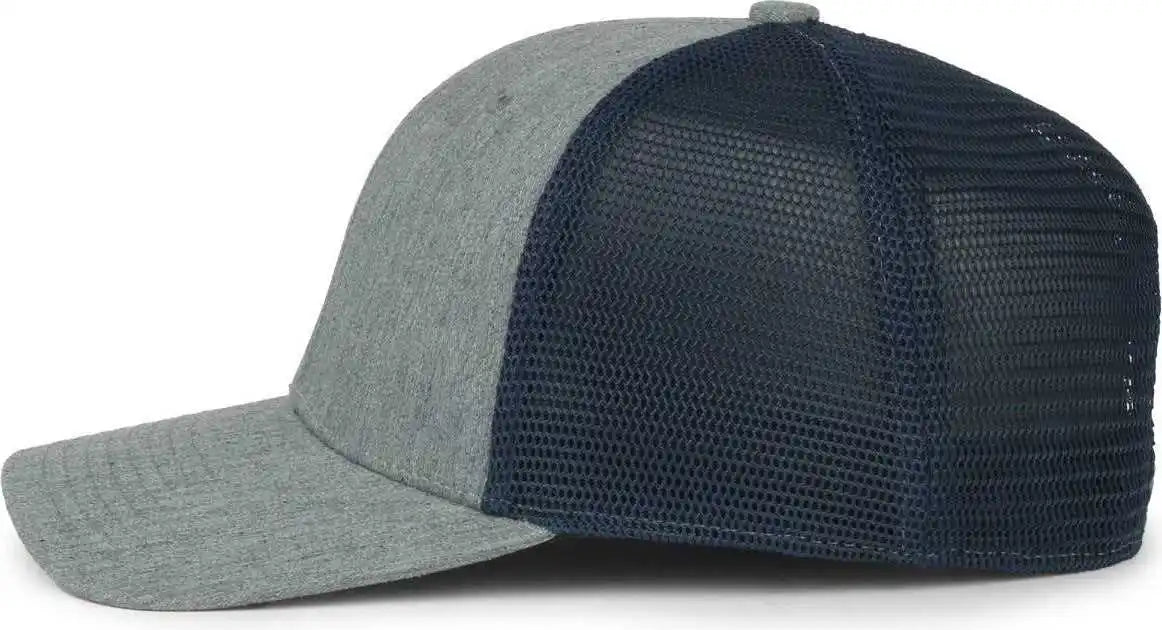 Oc Sports Flx672m Ocflx Adjustable Sweatband Cap - Heathered Gray Navy - Osfm