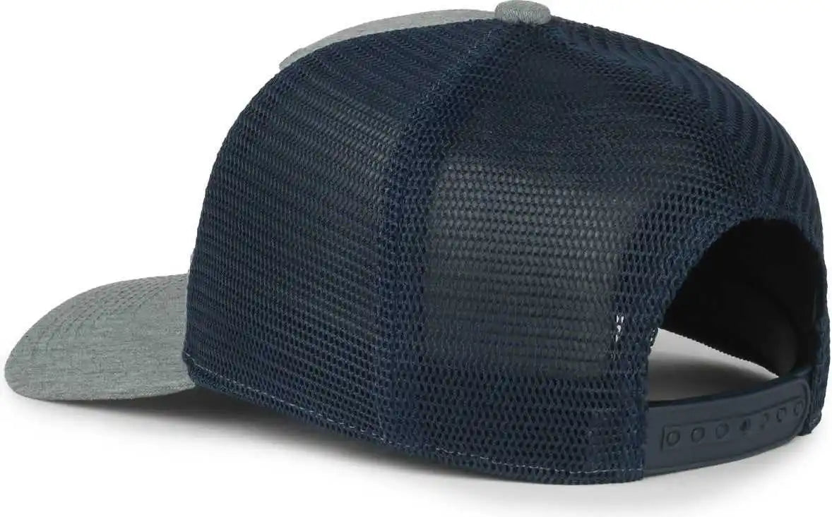 Oc Sports Flx672m Ocflx Adjustable Sweatband Cap - Heathered Gray Navy - Osfm