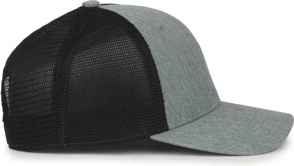 Oc Sports Flx672m Ocflx Adjustable Sweatband Cap - Heathered Gray Black - Osfm