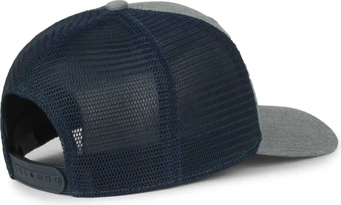 Oc Sports Flx672m Ocflx Adjustable Sweatband Cap - Heathered Gray Navy - Osfm