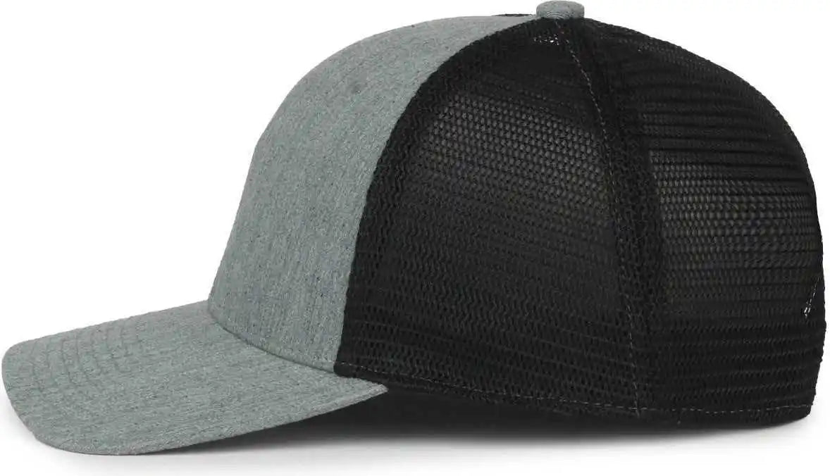 Oc Sports Flx672m Ocflx Adjustable Sweatband Cap - Heathered Gray Black - Osfm